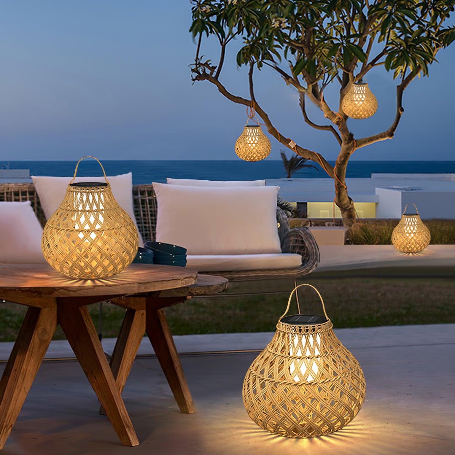Woven Sphere Lantern Outdoor Lamp - Blowlighting