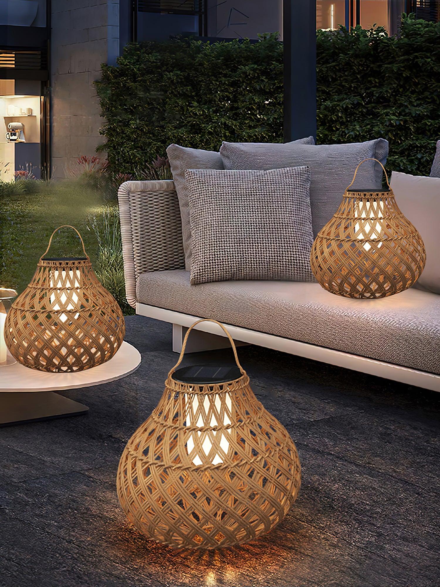 Woven Sphere Lantern Outdoor Lamp - Blowlighting