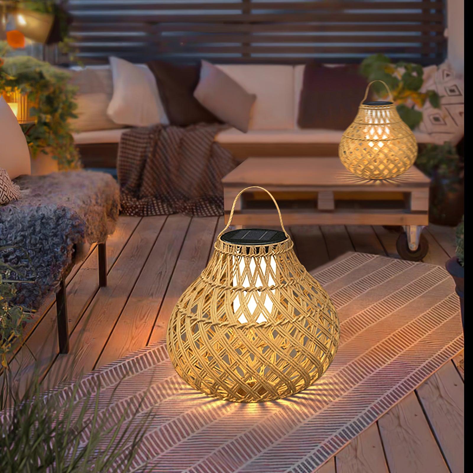 Woven Sphere Lantern Outdoor Lamp - Blowlighting