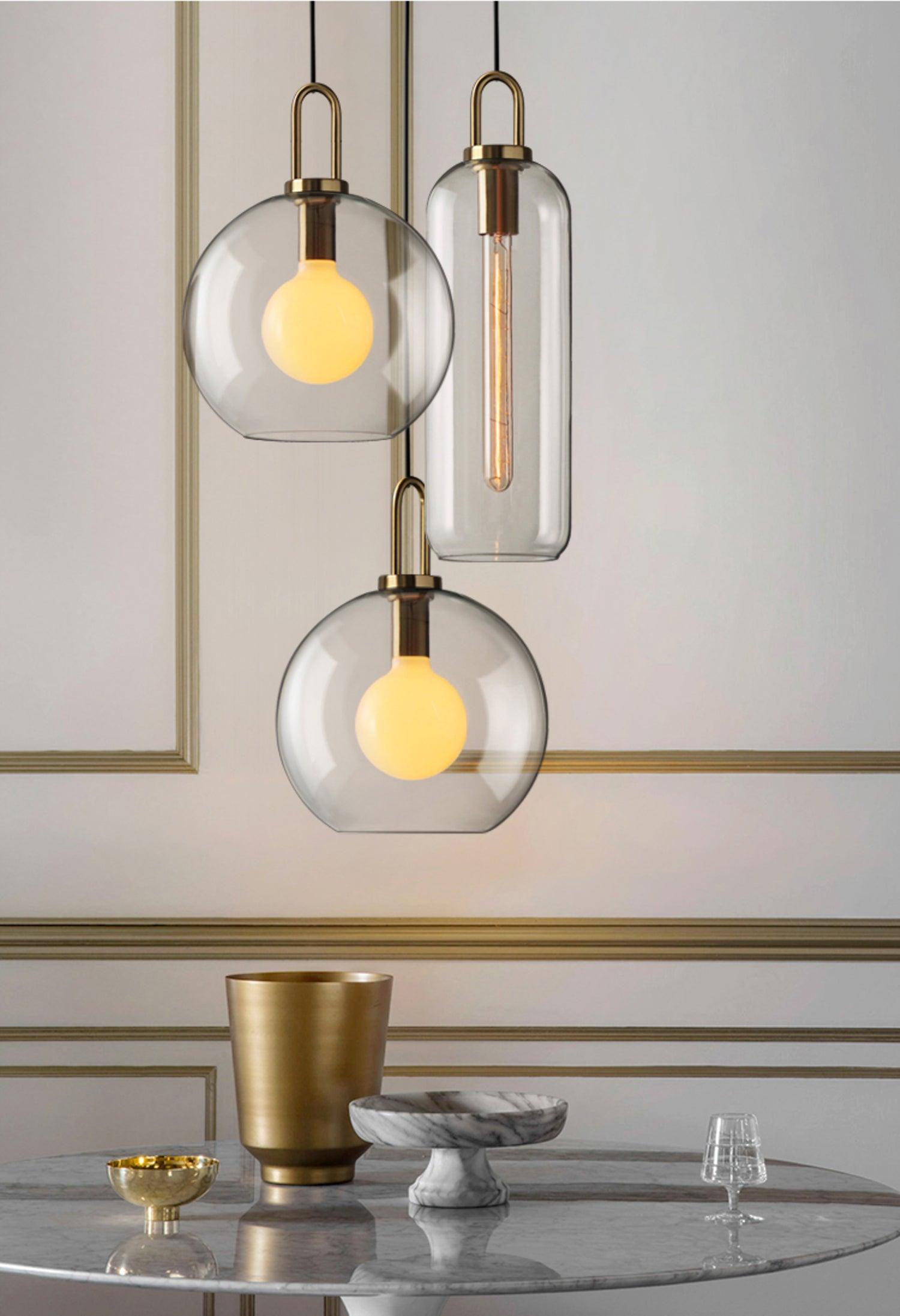 Lustra Pendant Lamp Pendulum Glass