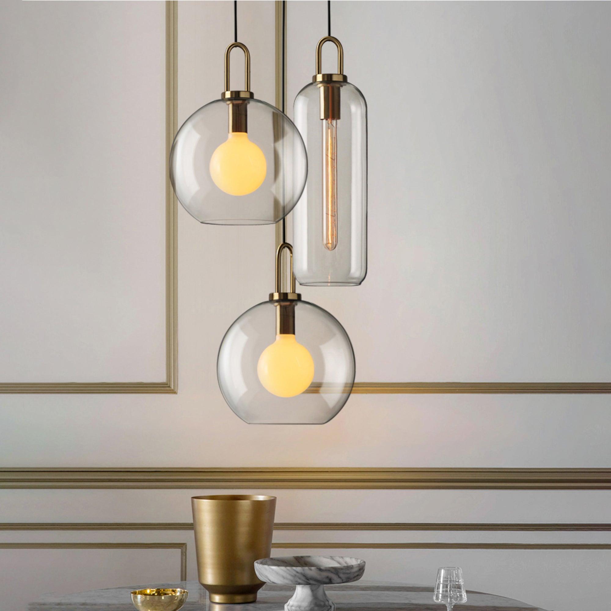 Glass Pendant Swag Light - Blowlighting