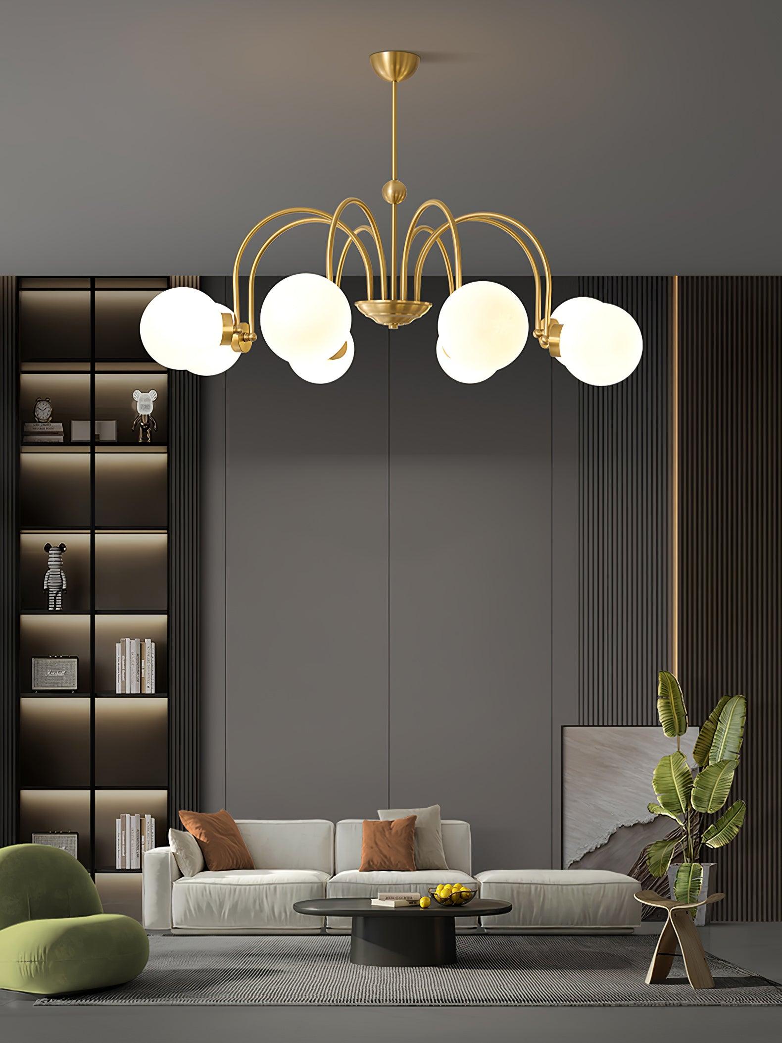 Aurora Luxe Glass Chandelier - Blowlighting