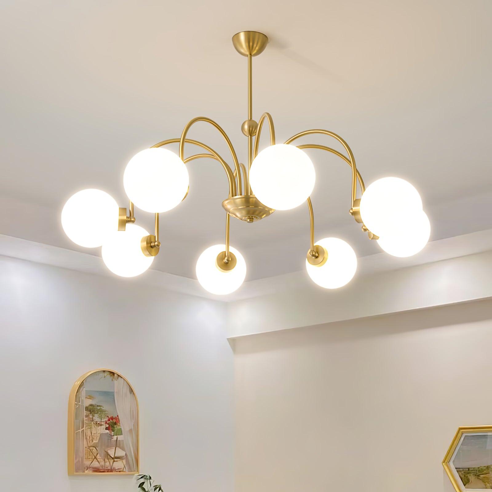 Aurora Luxe Glass Chandelier - Blowlighting