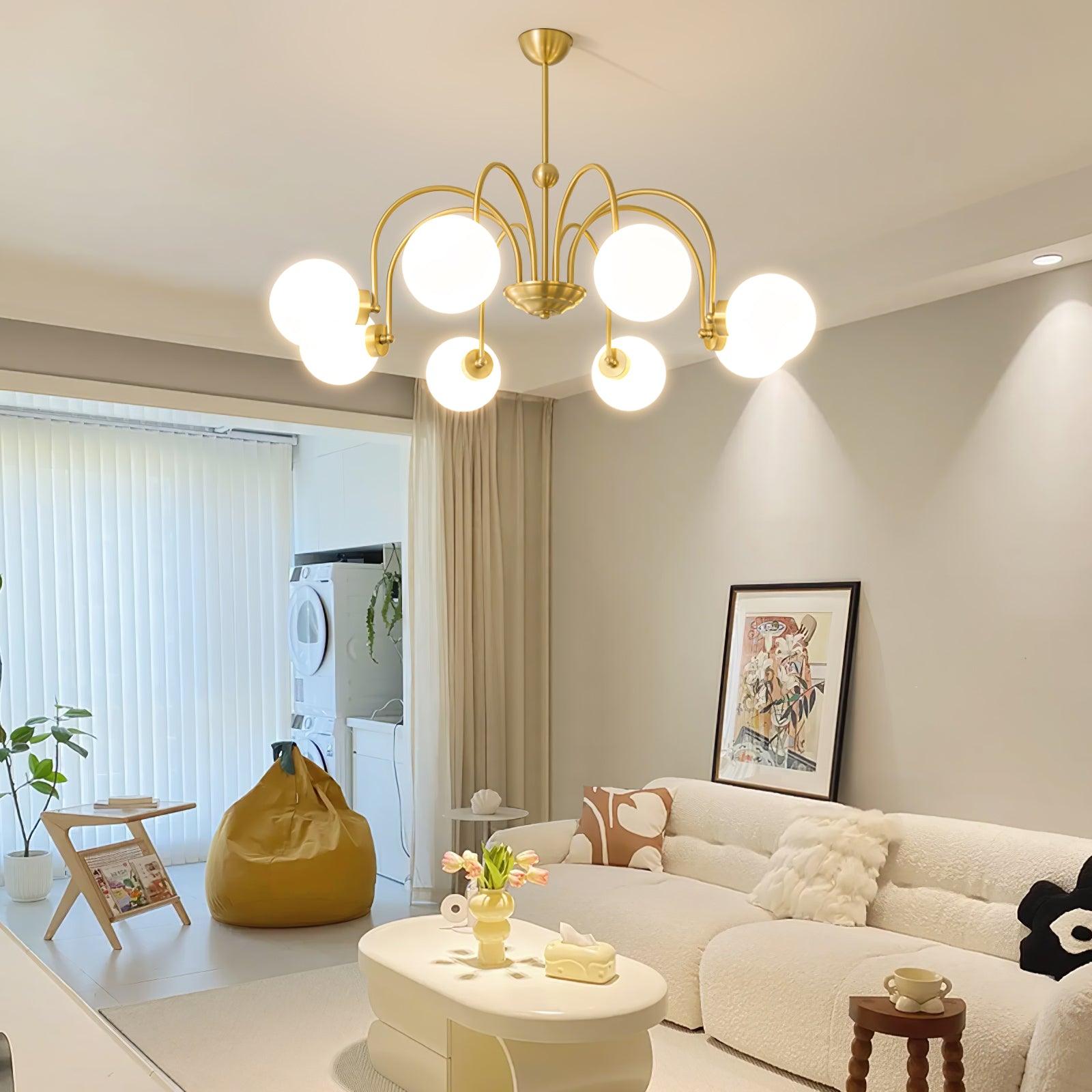 Aurora Luxe Glass Chandelier - Blowlighting