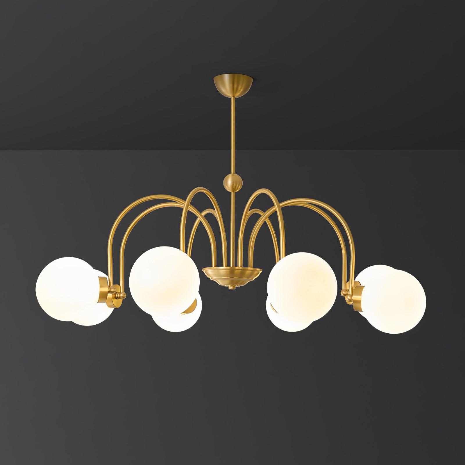 Aurora Luxe Glass Chandelier - Blowlighting