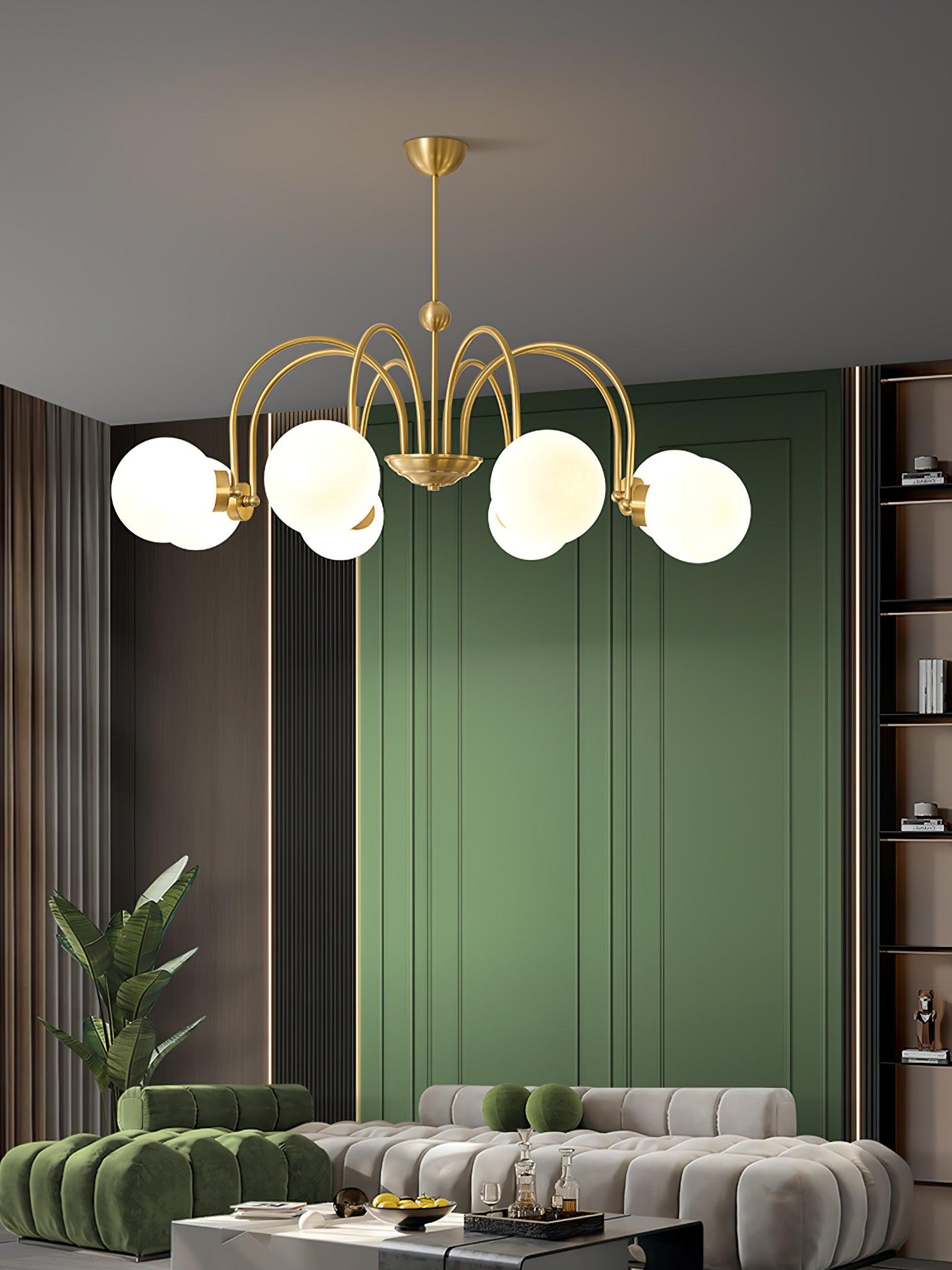 Aurora Luxe Glass Chandelier - Blowlighting
