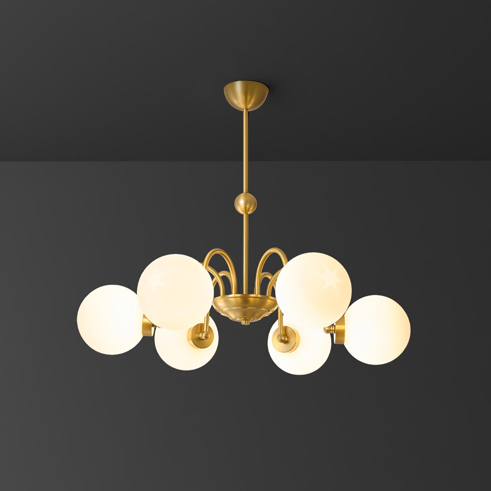Aurora Luxe Glass Chandelier - Blowlighting