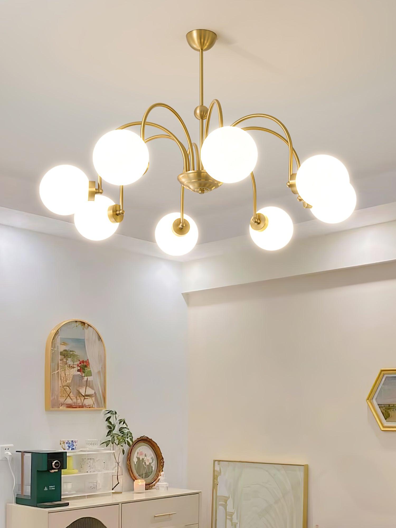 Aurora Luxe Glass Chandelier - Blowlighting