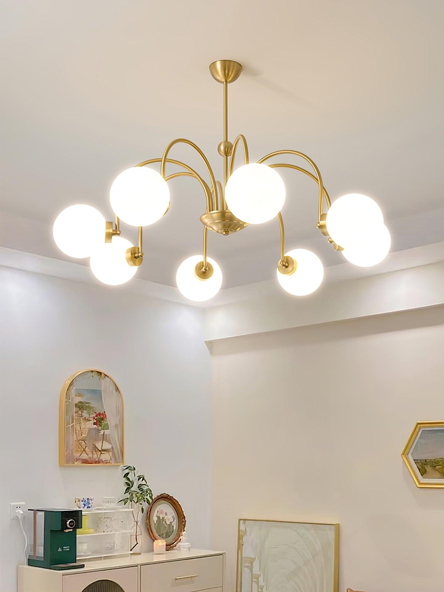 Aurora Luxe Glass Chandelier - Blowlighting