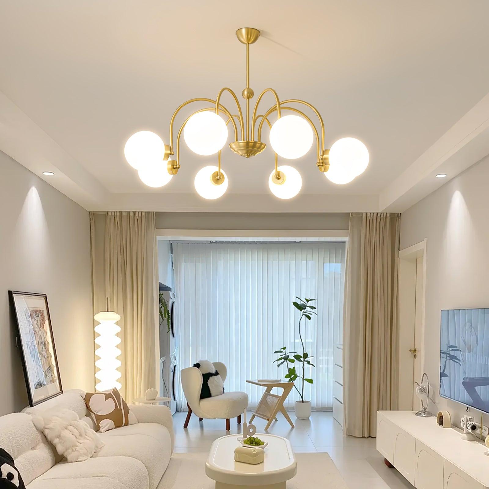 Aurora Luxe Glass Chandelier - Blowlighting