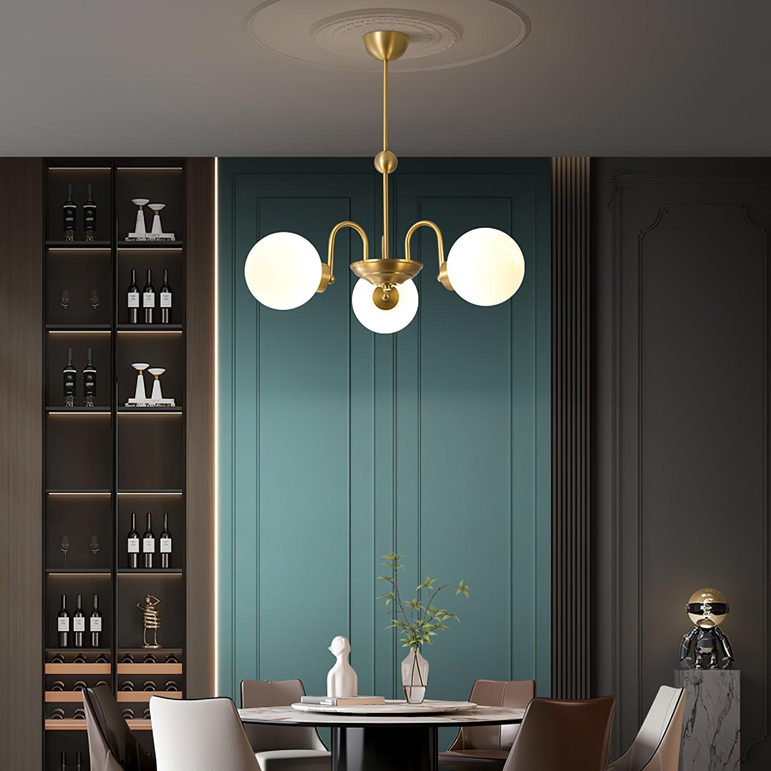 Aurora Luxe Glass Chandelier - Blowlighting