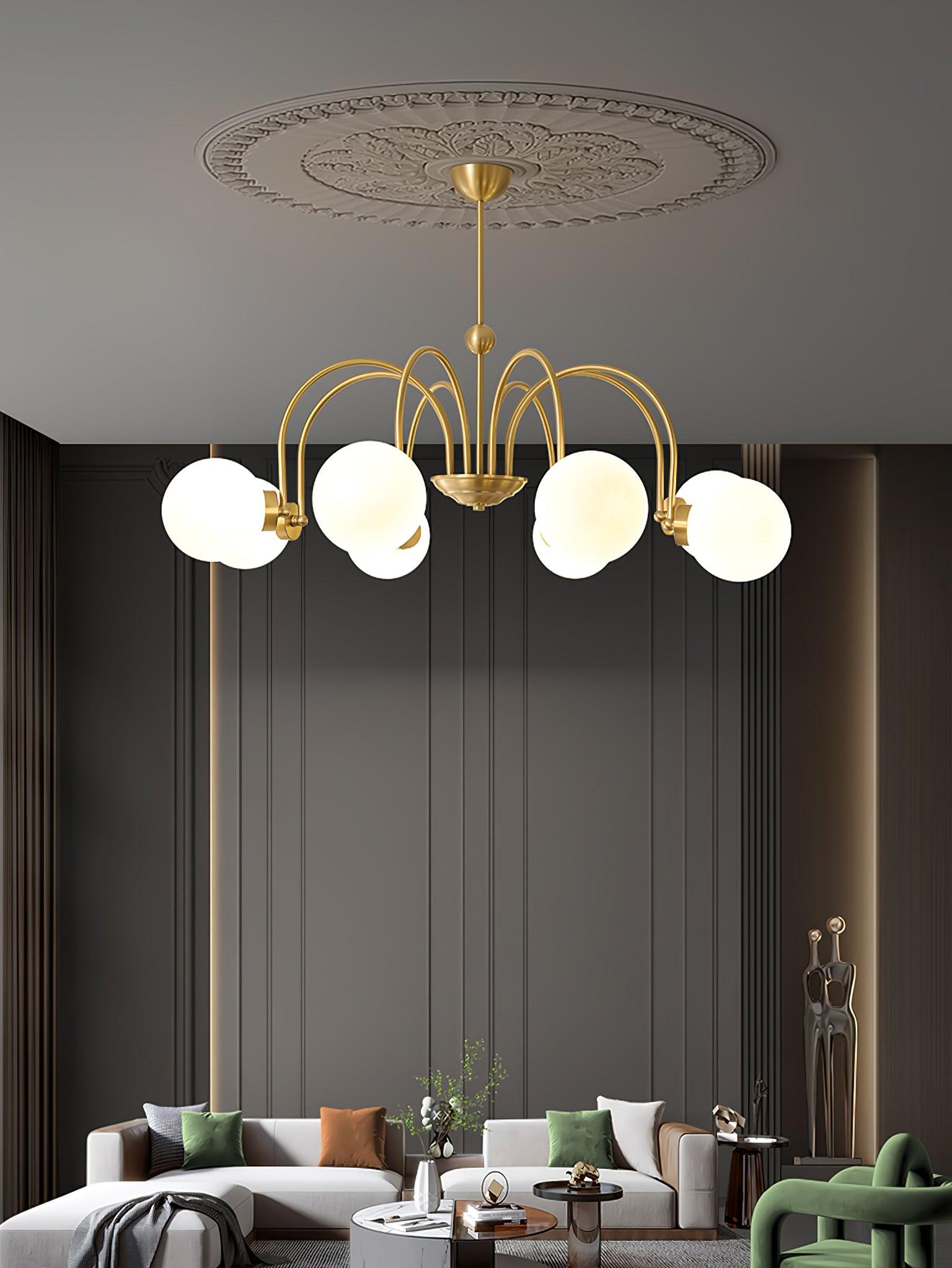 Aurora Luxe Glass Chandelier - Blowlighting