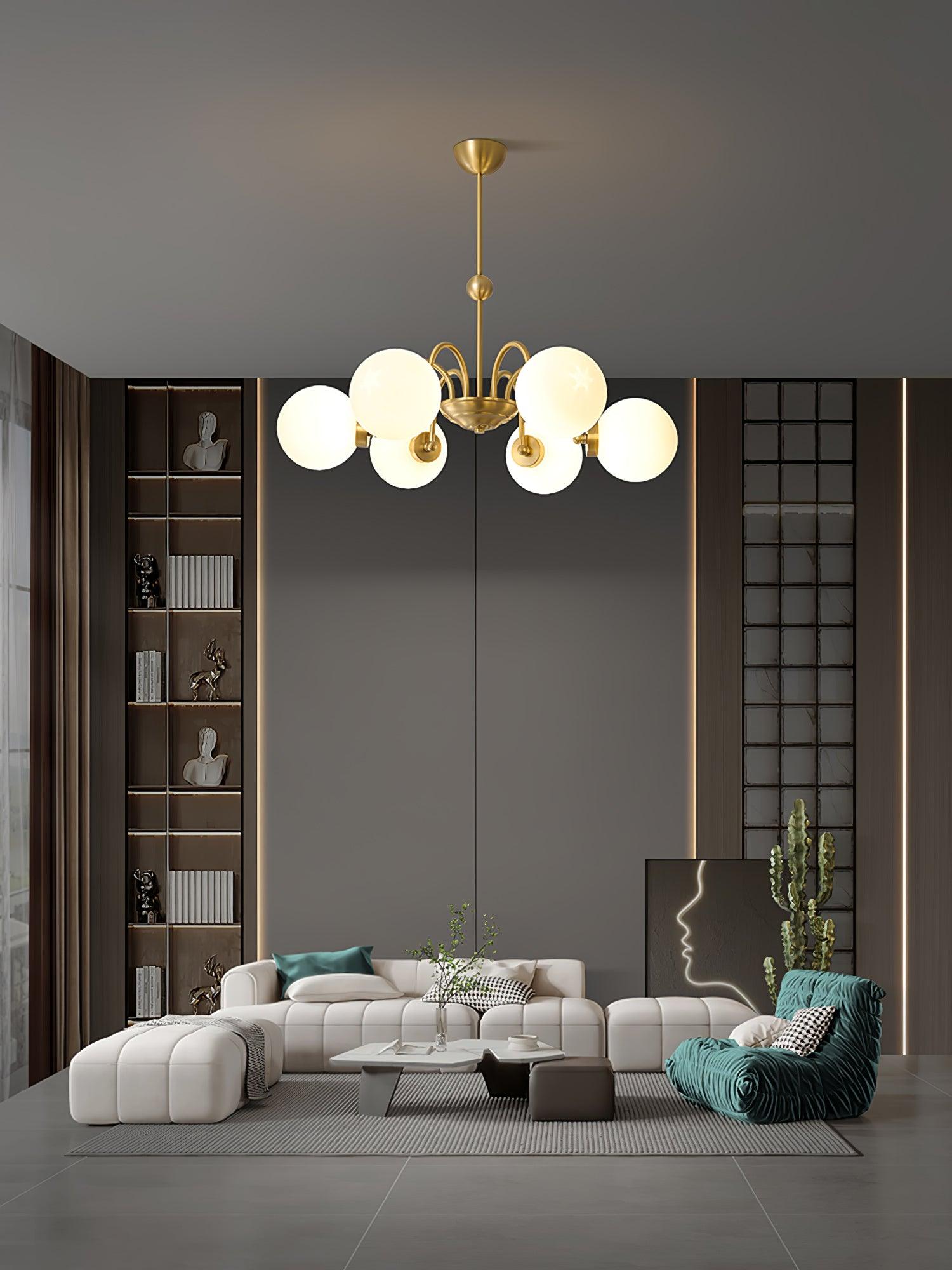 Aurora Luxe Glass Chandelier - Blowlighting
