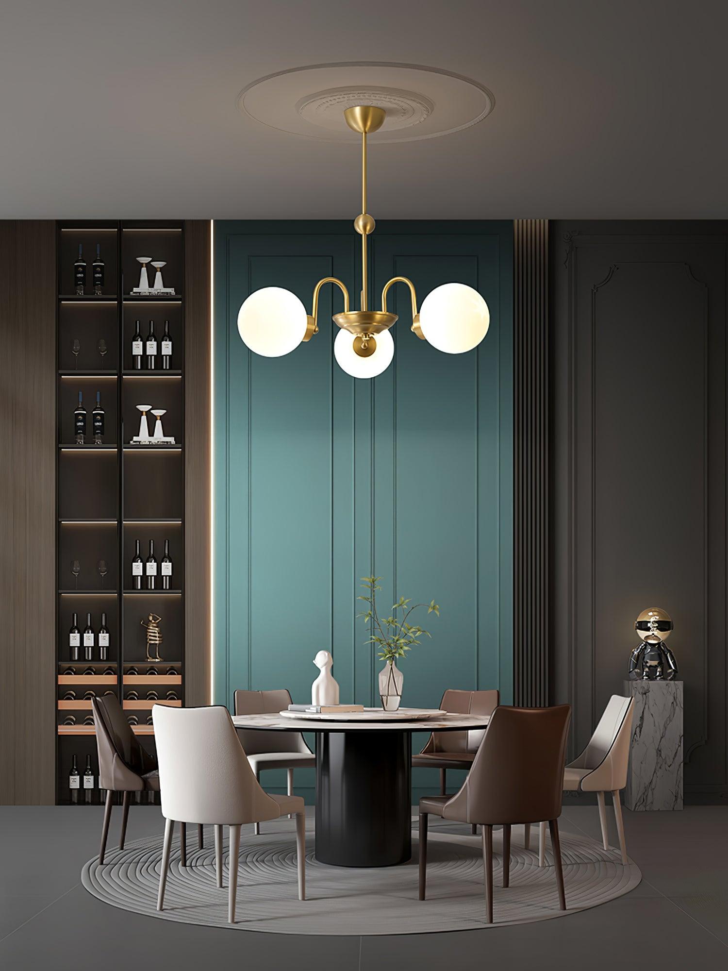 Aurora Luxe Glass Chandelier - Blowlighting