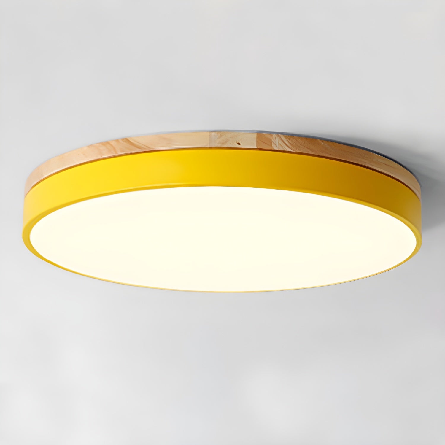 Zara Circular Wood Ceiling Lamp - Blowlighting