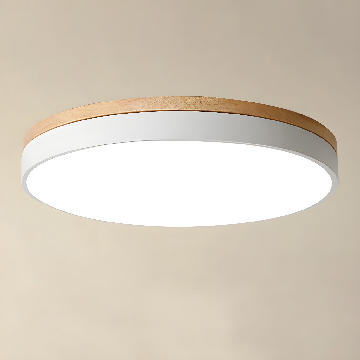 Zara Circular Wood Ceiling Lamp - Blowlighting