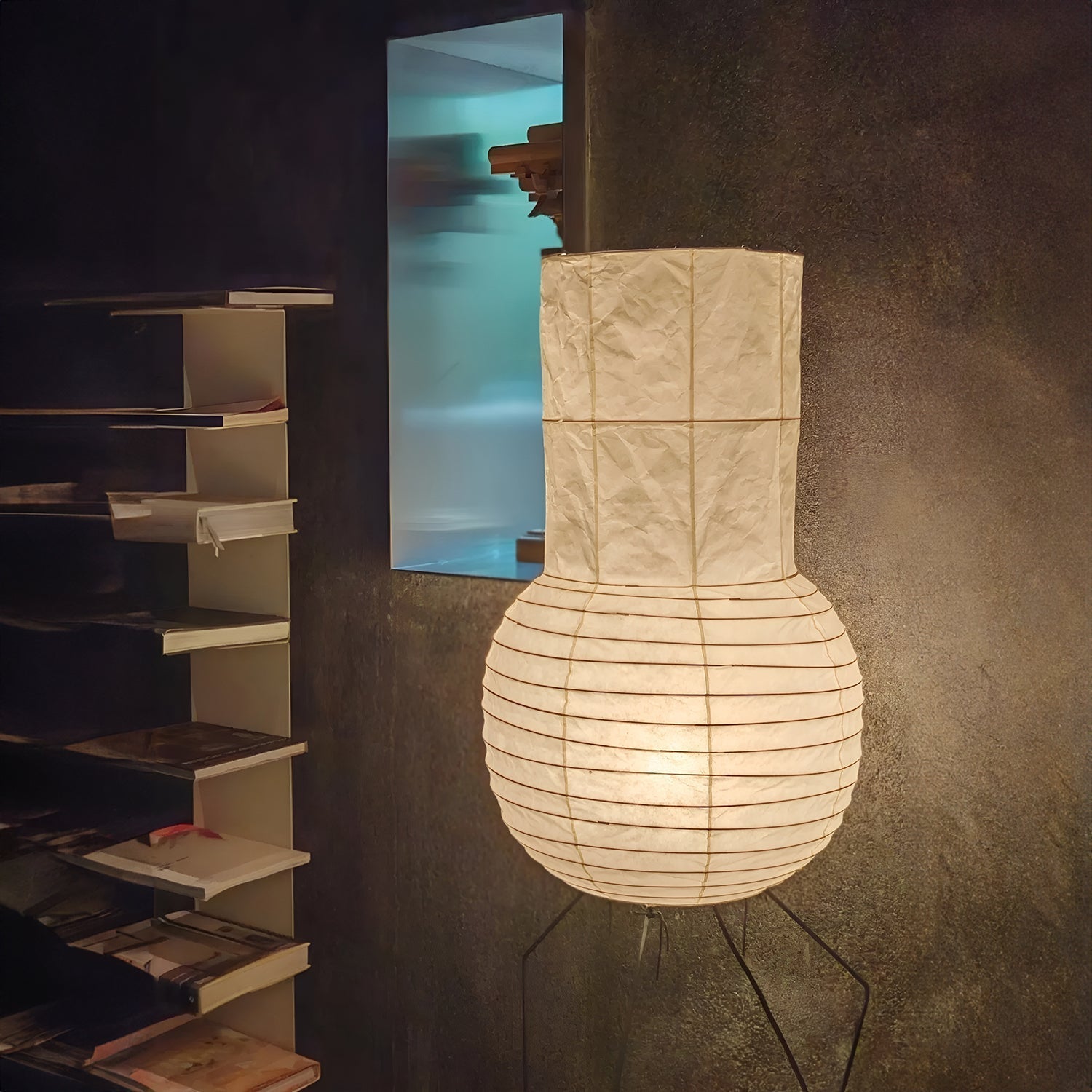 Zara Rice Paper Lantern Table Lamp - Blowlighting