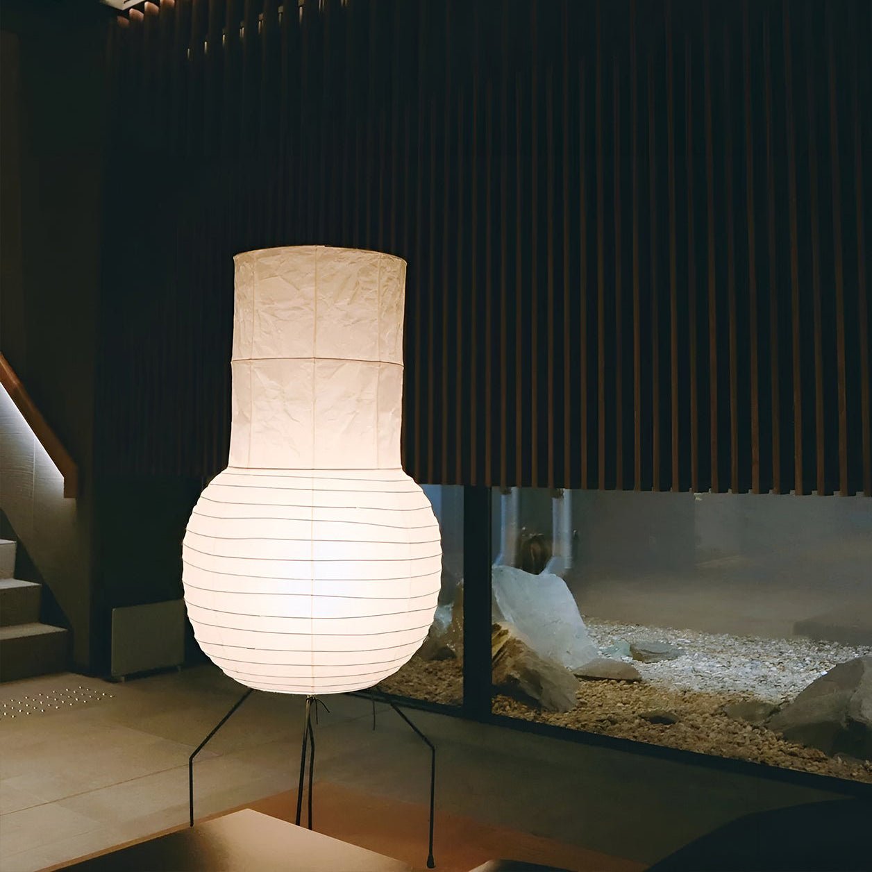 Zara Rice Paper Lantern Table Lamp - Blowlighting