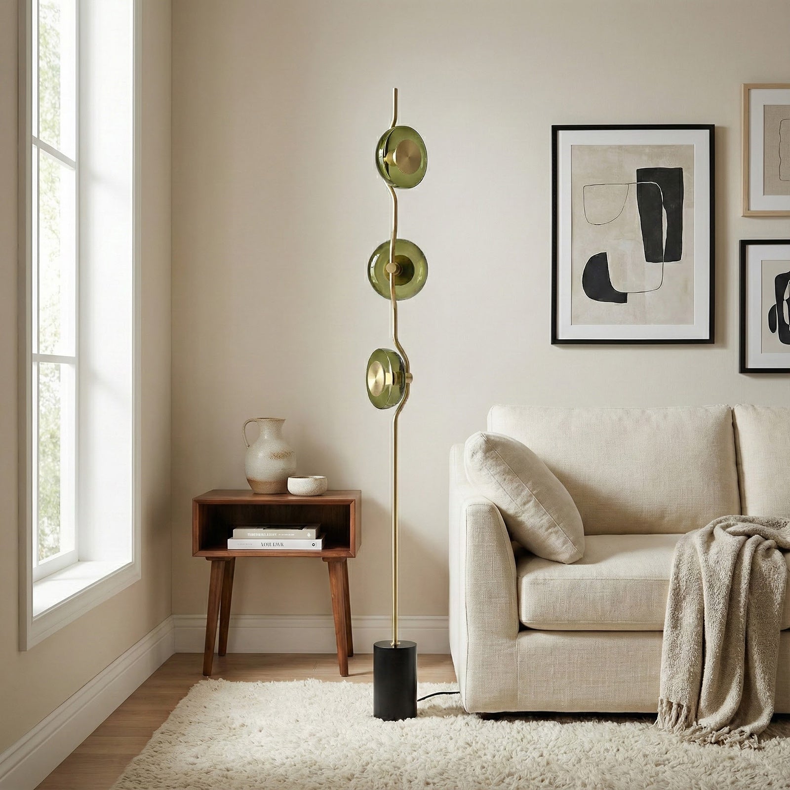 Zelima Modern Iron Floor Light