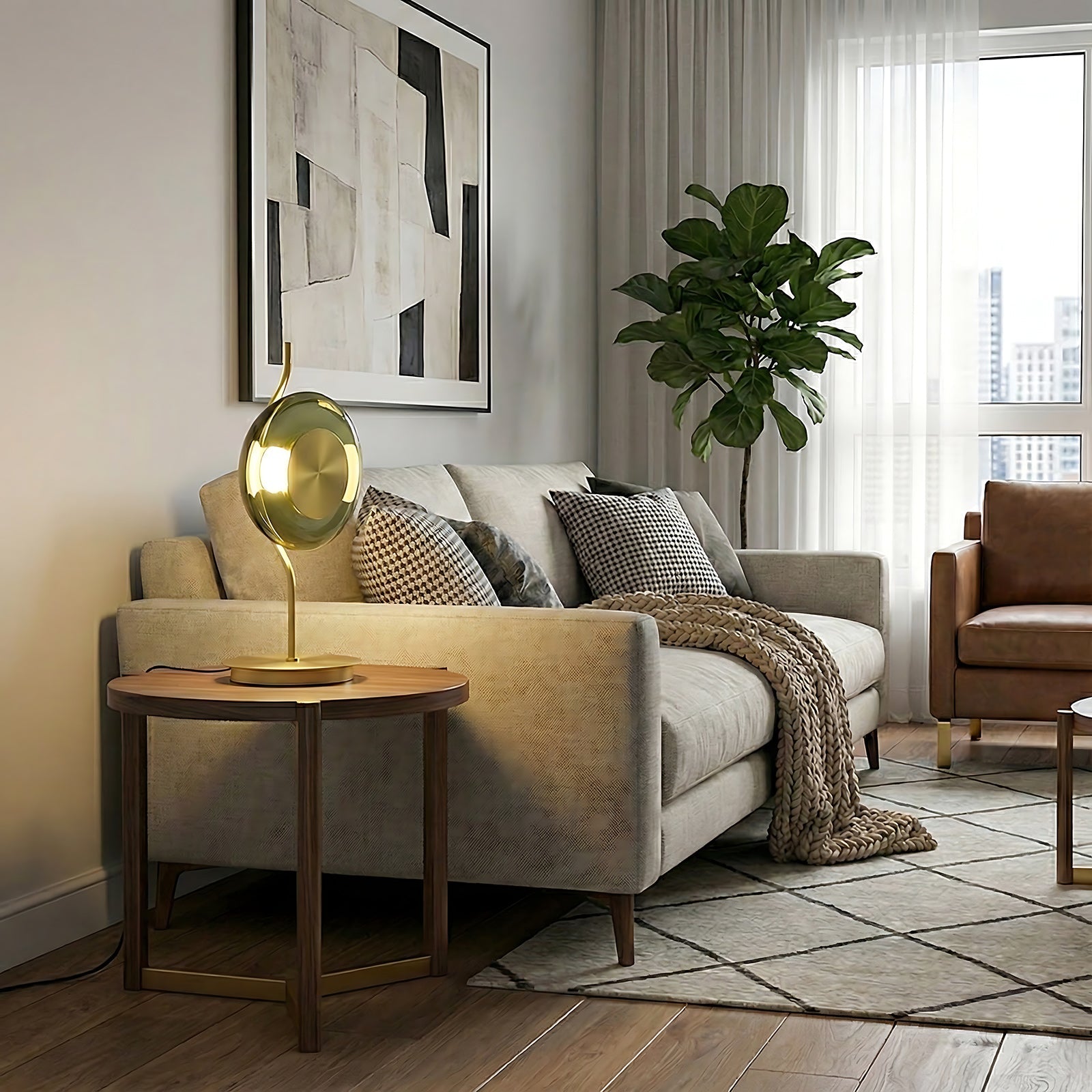 Zelima Modern Iron Table Light