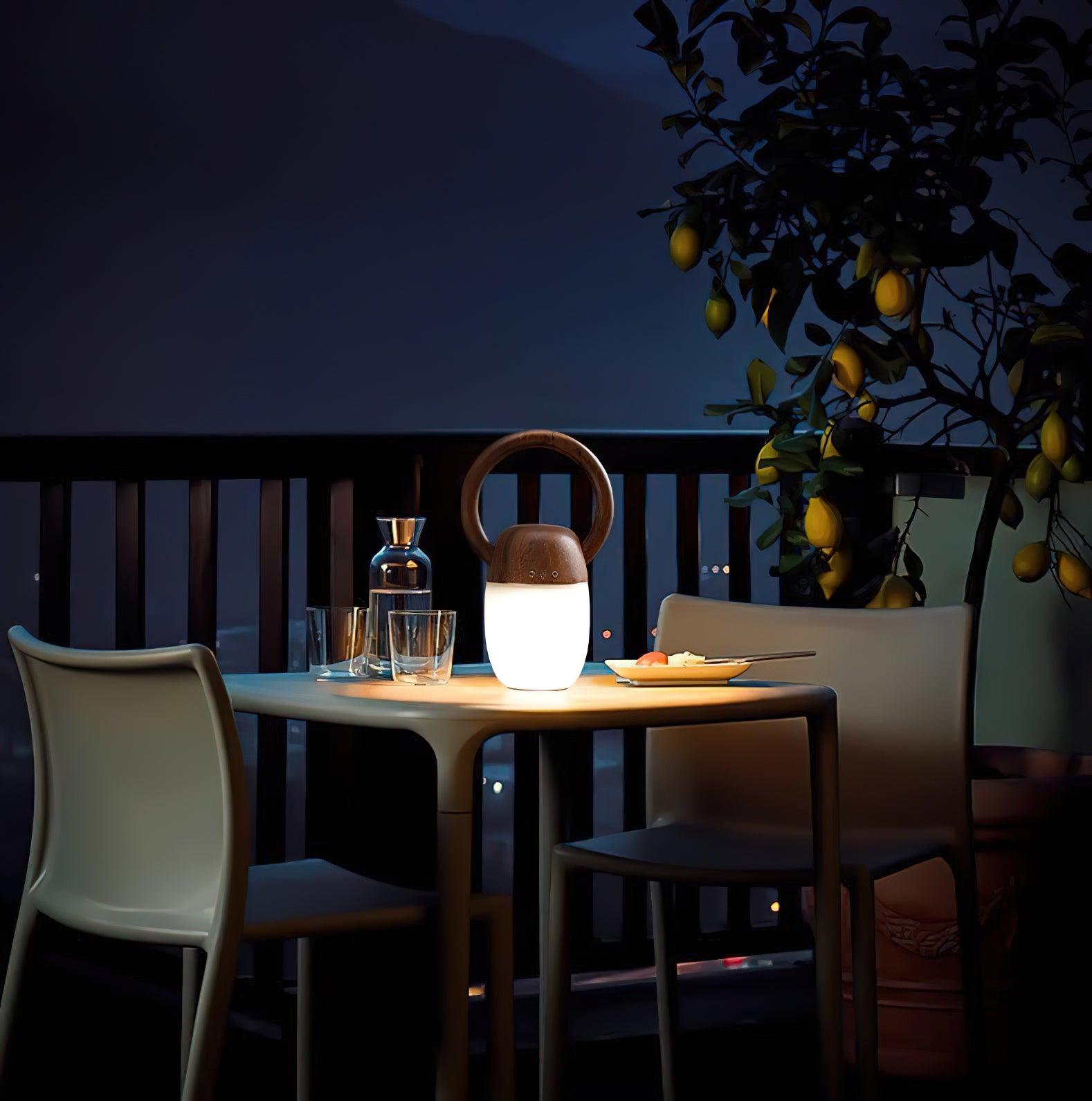 Gina Minimalist Wood Table Lamp - Blowlighting