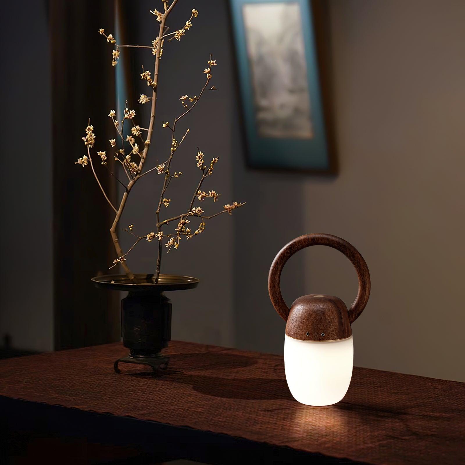 Gina Minimalist Wood Table Lamp - Blowlighting