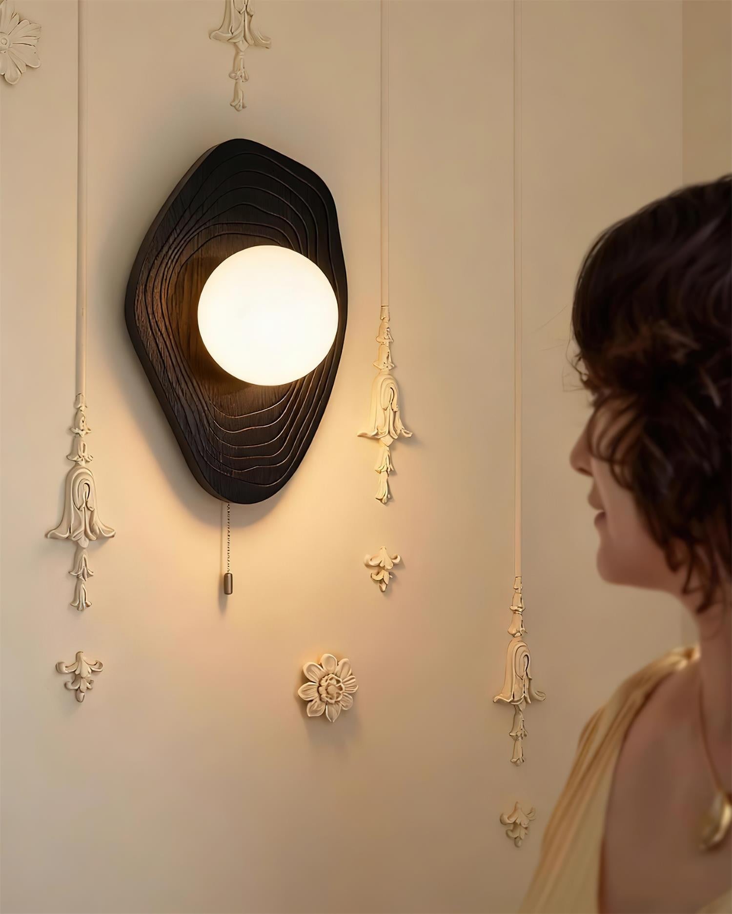 Baker Minimalist Wood Wall Light