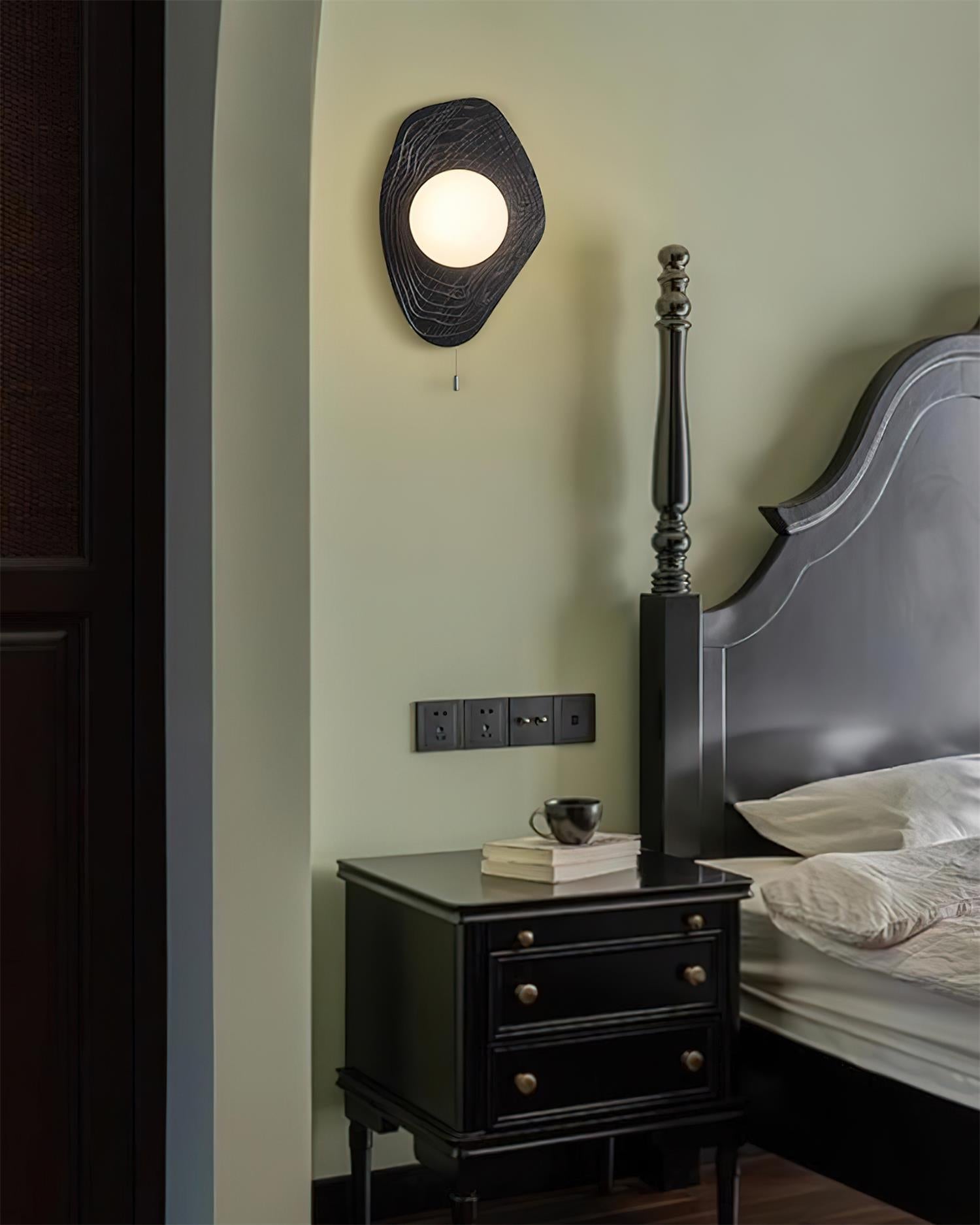 Baker Minimalist Wood Wall Light