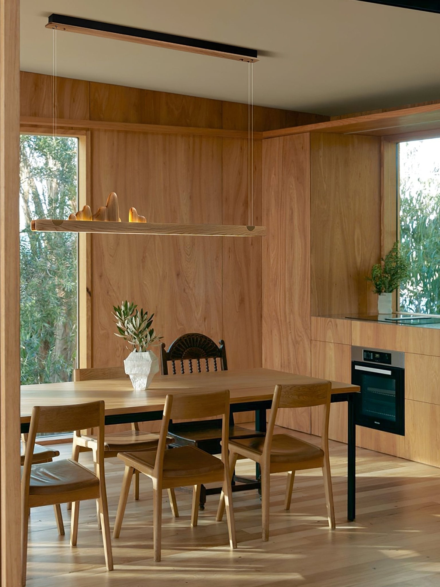 Daniel Modern Wood Pendant Light - Blowlighting