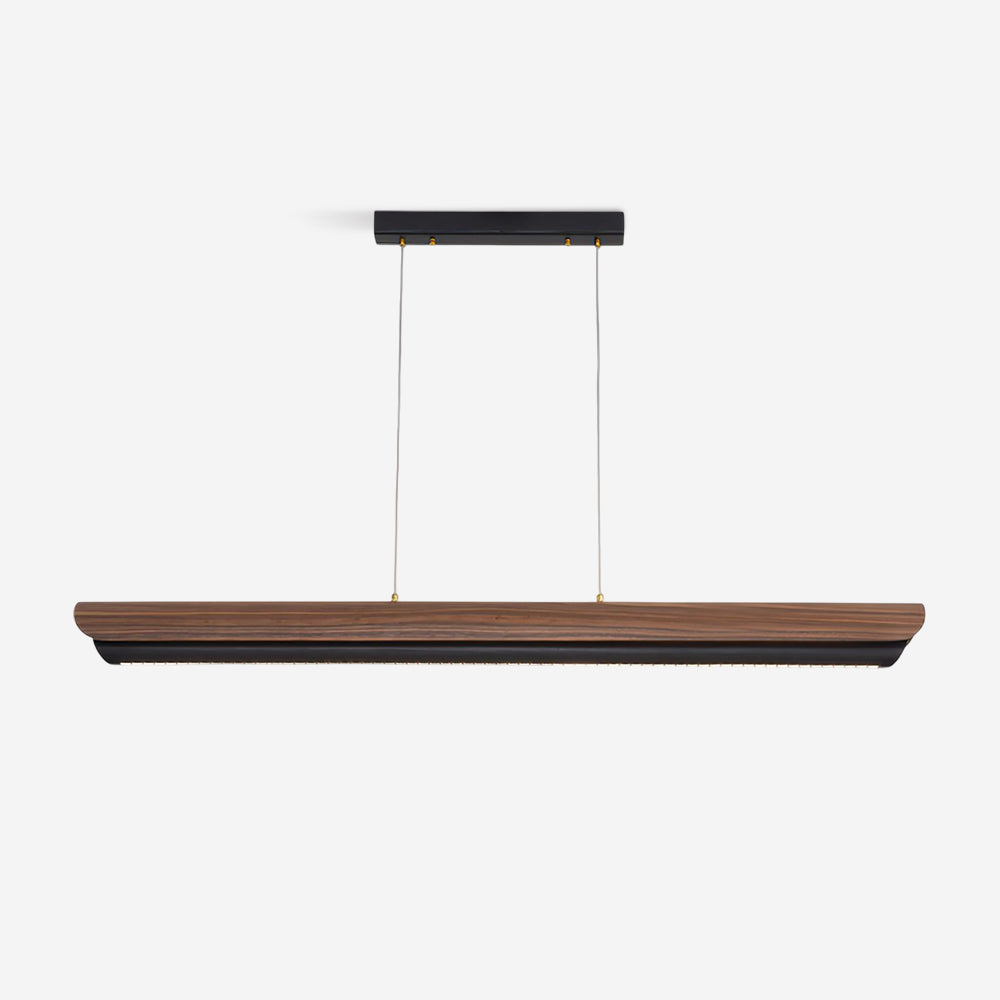 Zenith Minimalist Wood Beam Chandelier