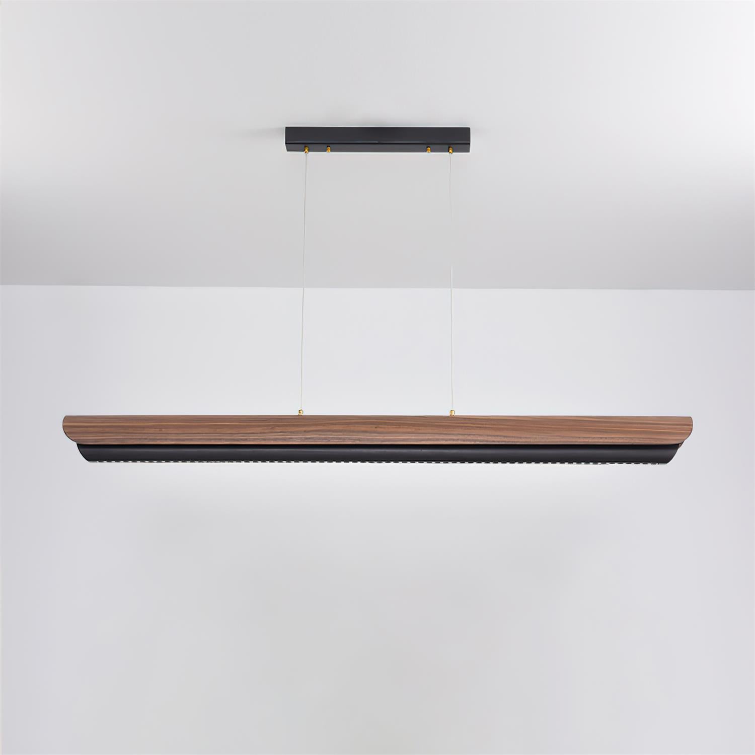 Zenith Minimalist Wood Beam Chandelier