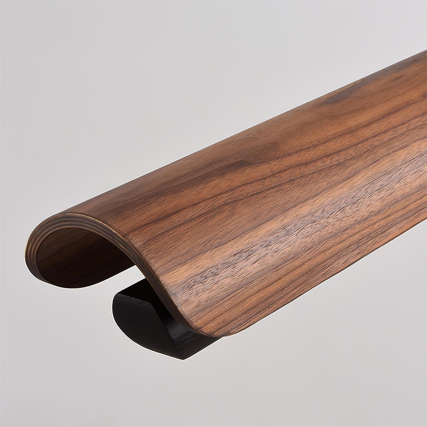 Zenith Minimalist Wood Beam Chandelier