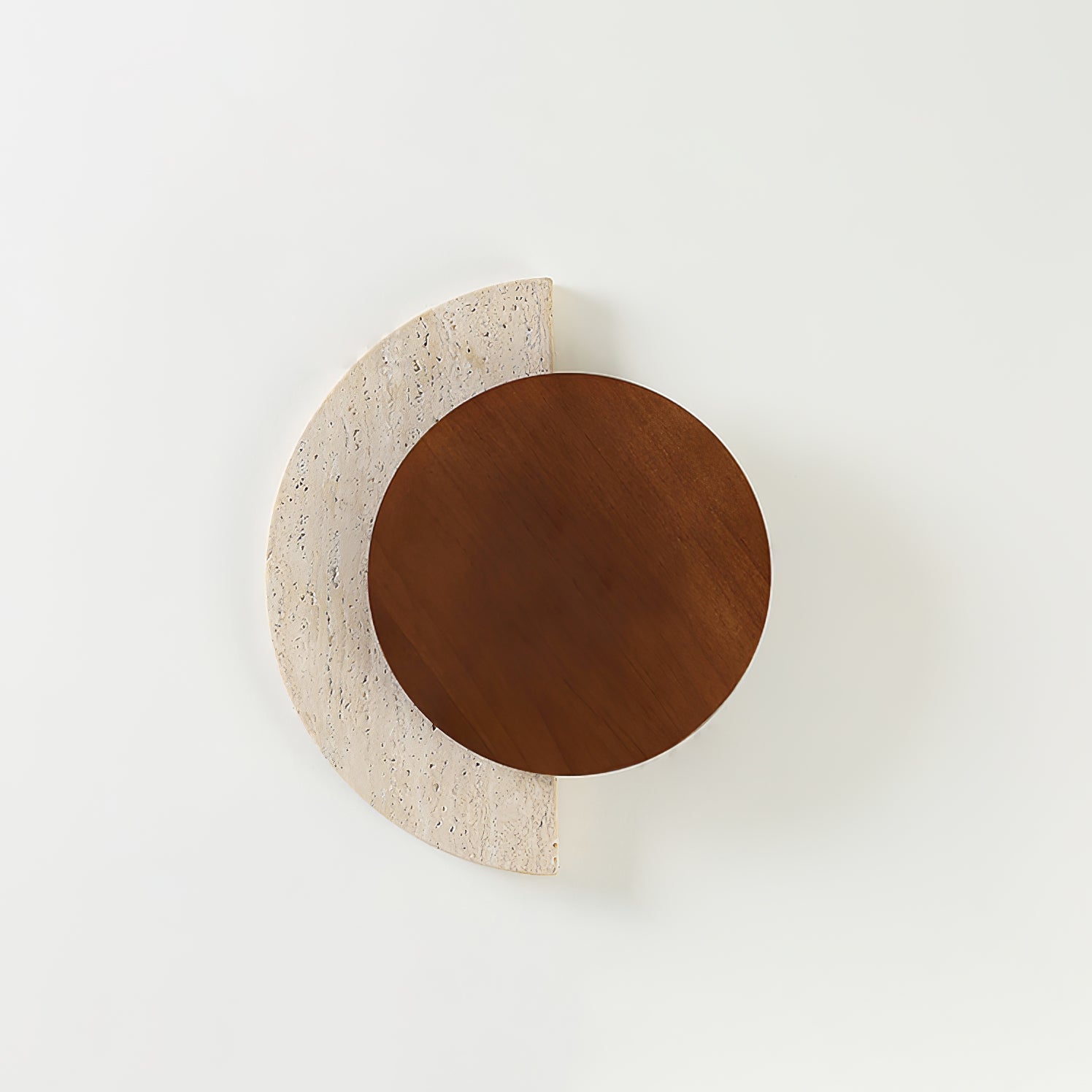 Coraeen Half-Moon Travertine Wall Light - Blowlighting