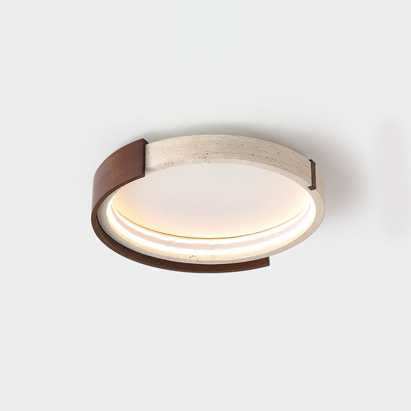 Zenova Minimalist Travertine Ceiling Light