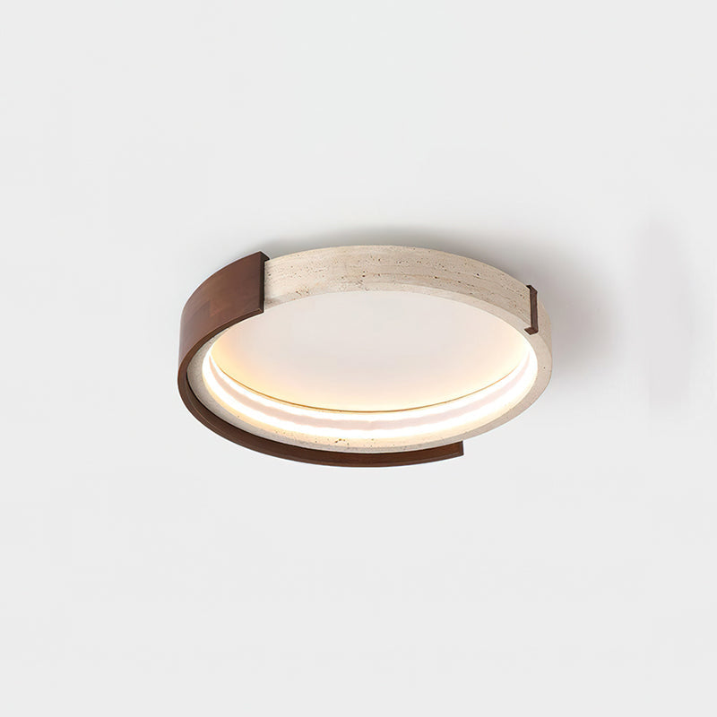 Zenova Minimalist Travertine Ceiling Light