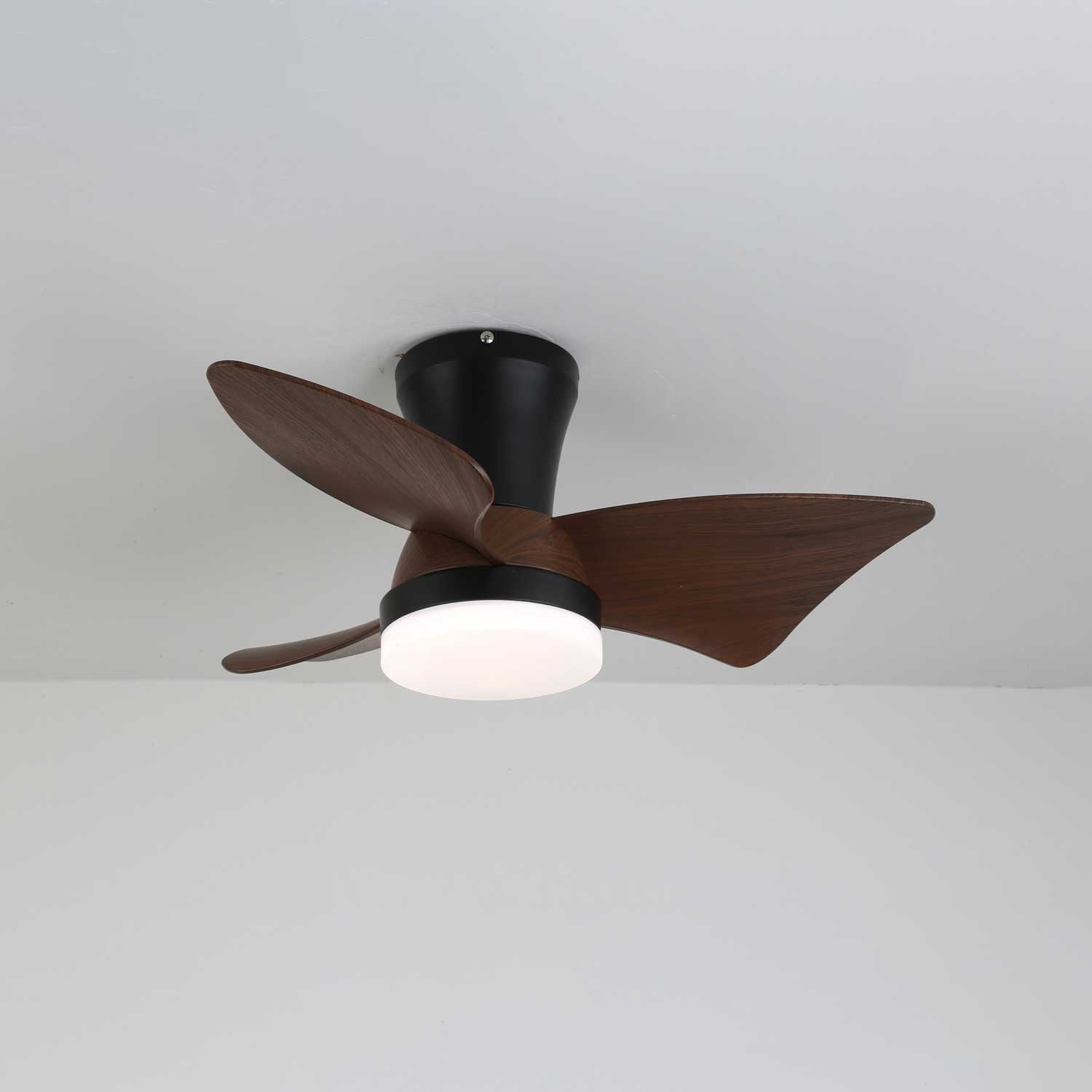 Caspian Modern Wood Ceiling Fan Light - Blowlighting