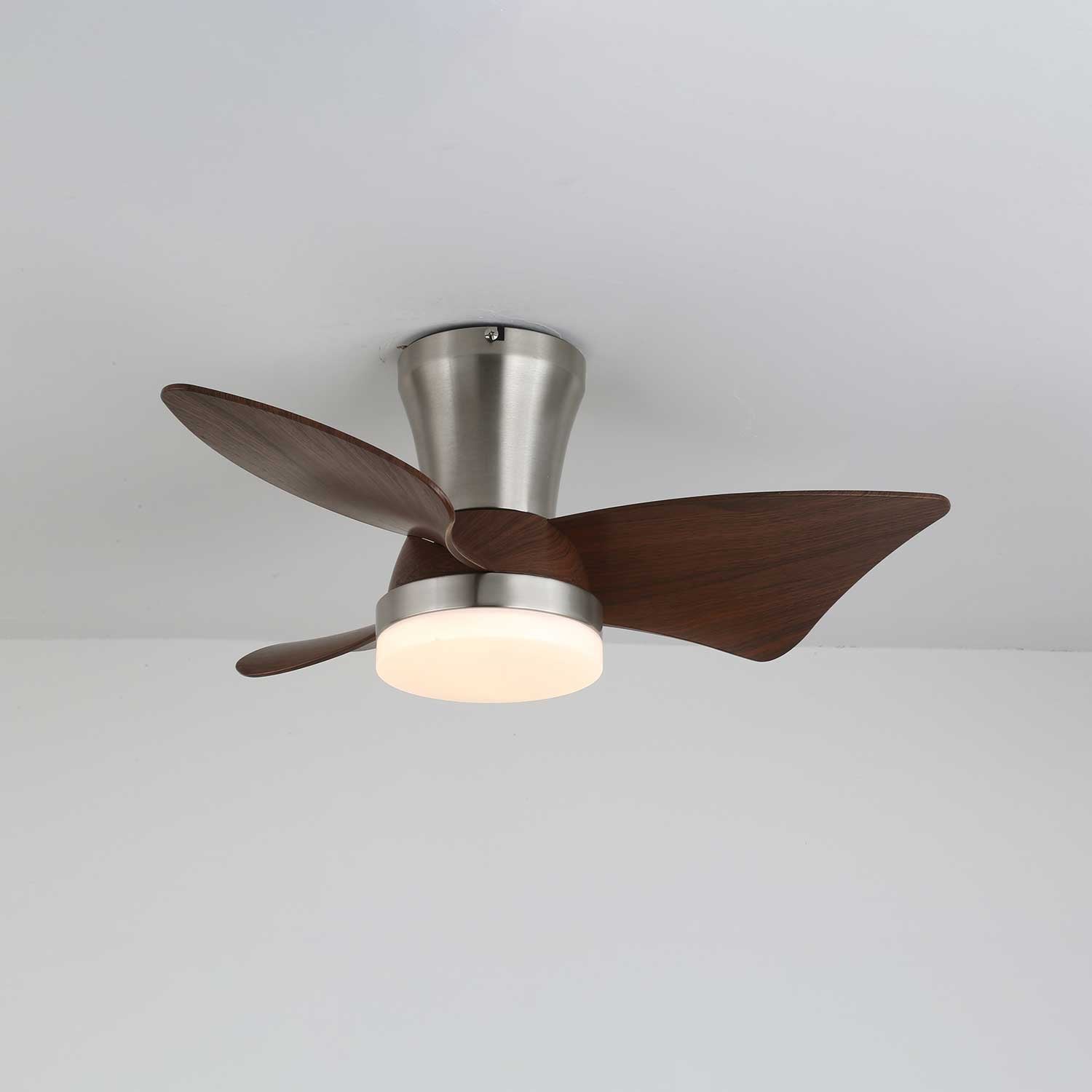 Caspian Modern Wood Ceiling Fan Light - Blowlighting