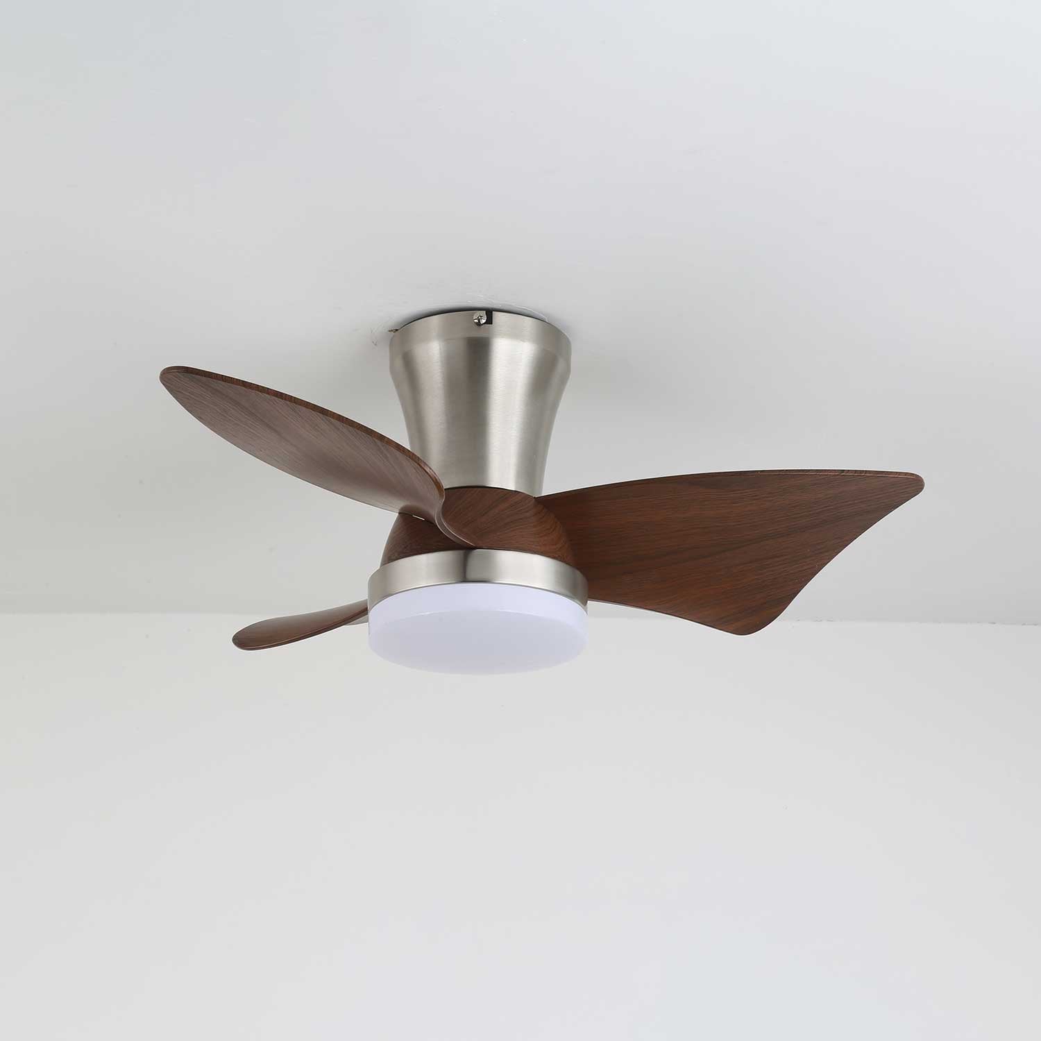 Caspian Modern Wood Ceiling Fan Light - Blowlighting