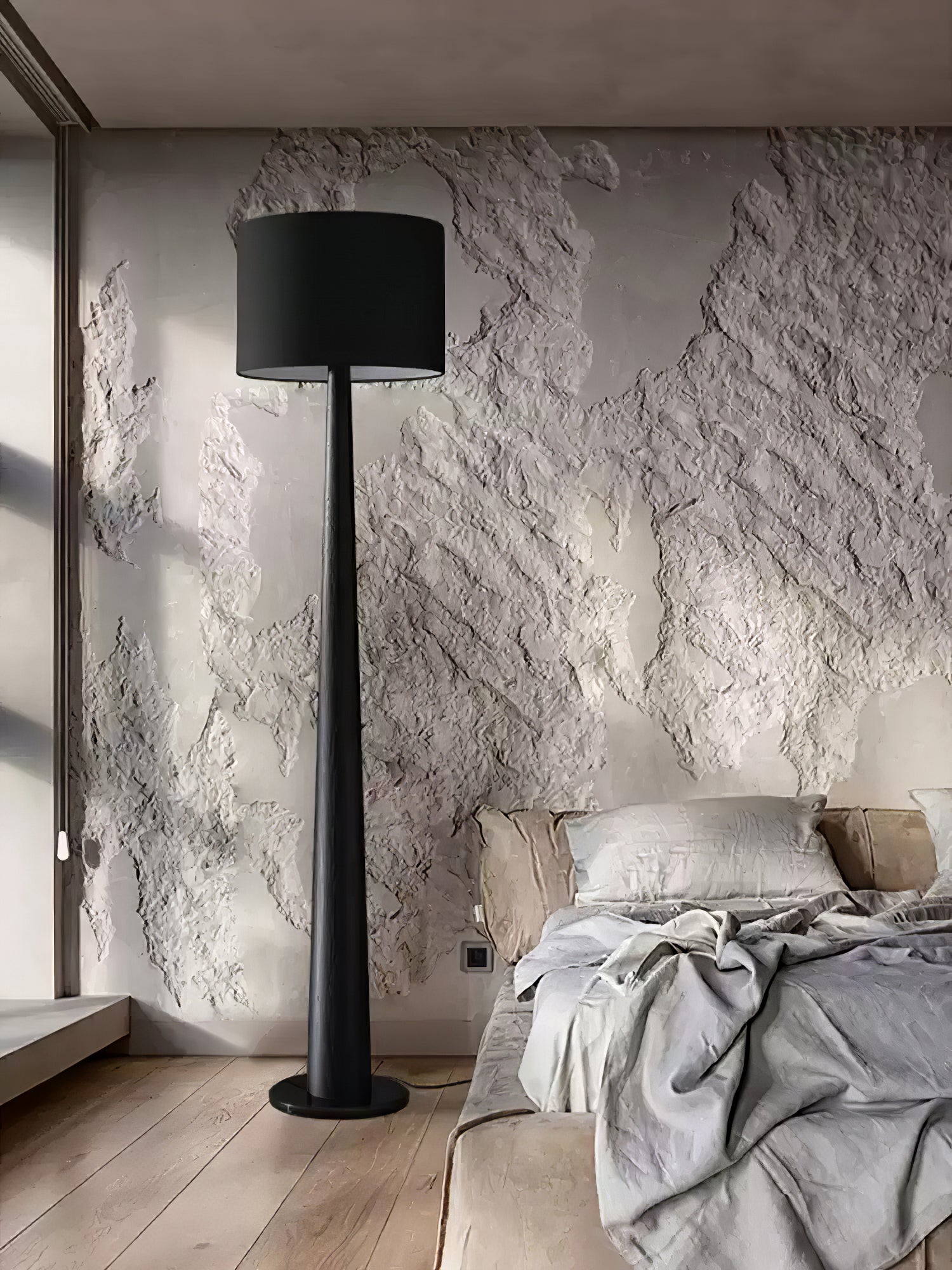 Ersilir Cylindrical Wood Floor Lamp - Blowlighting
