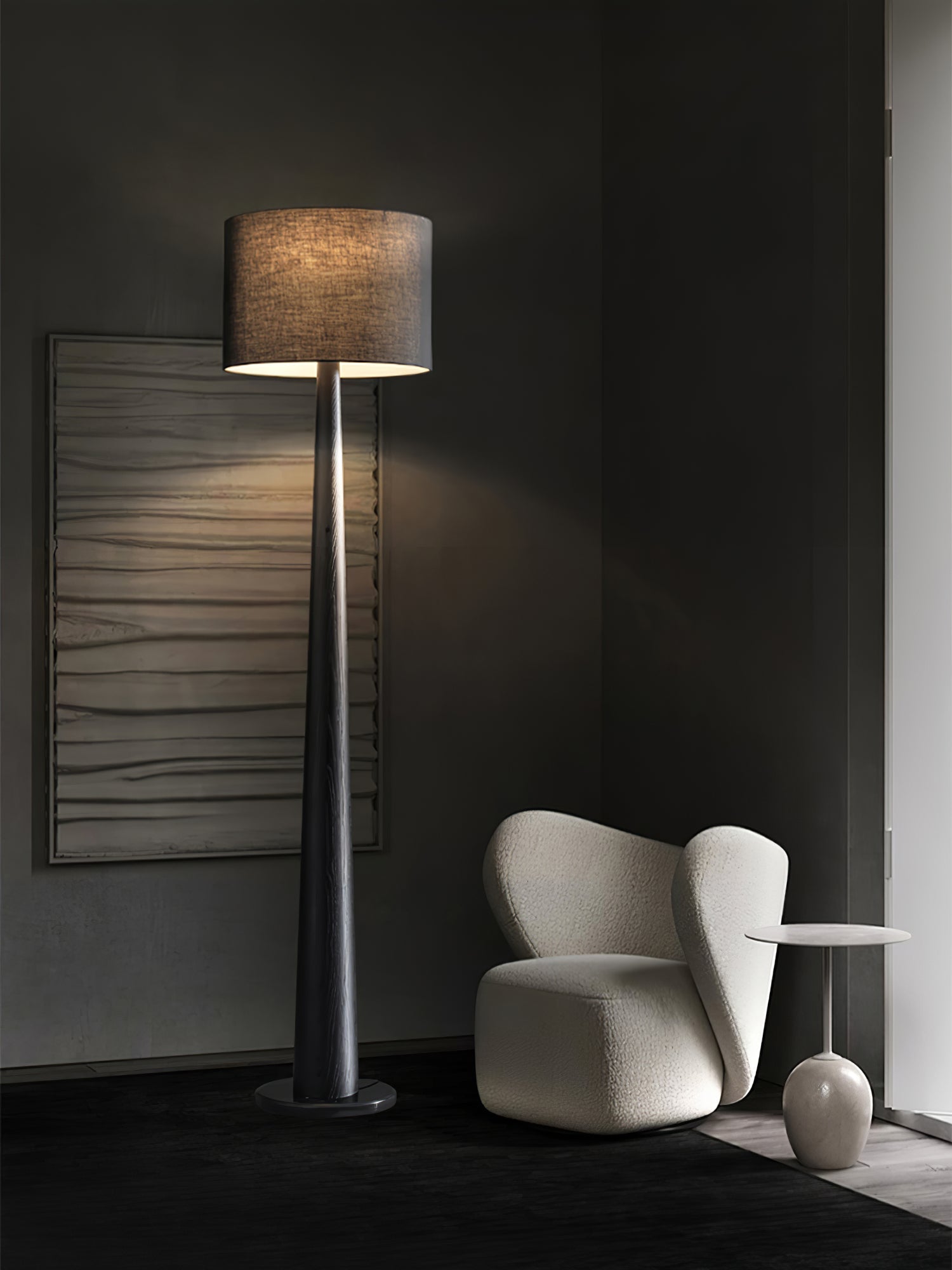 Ersilir Cylindrical Wood Floor Lamp - Blowlighting