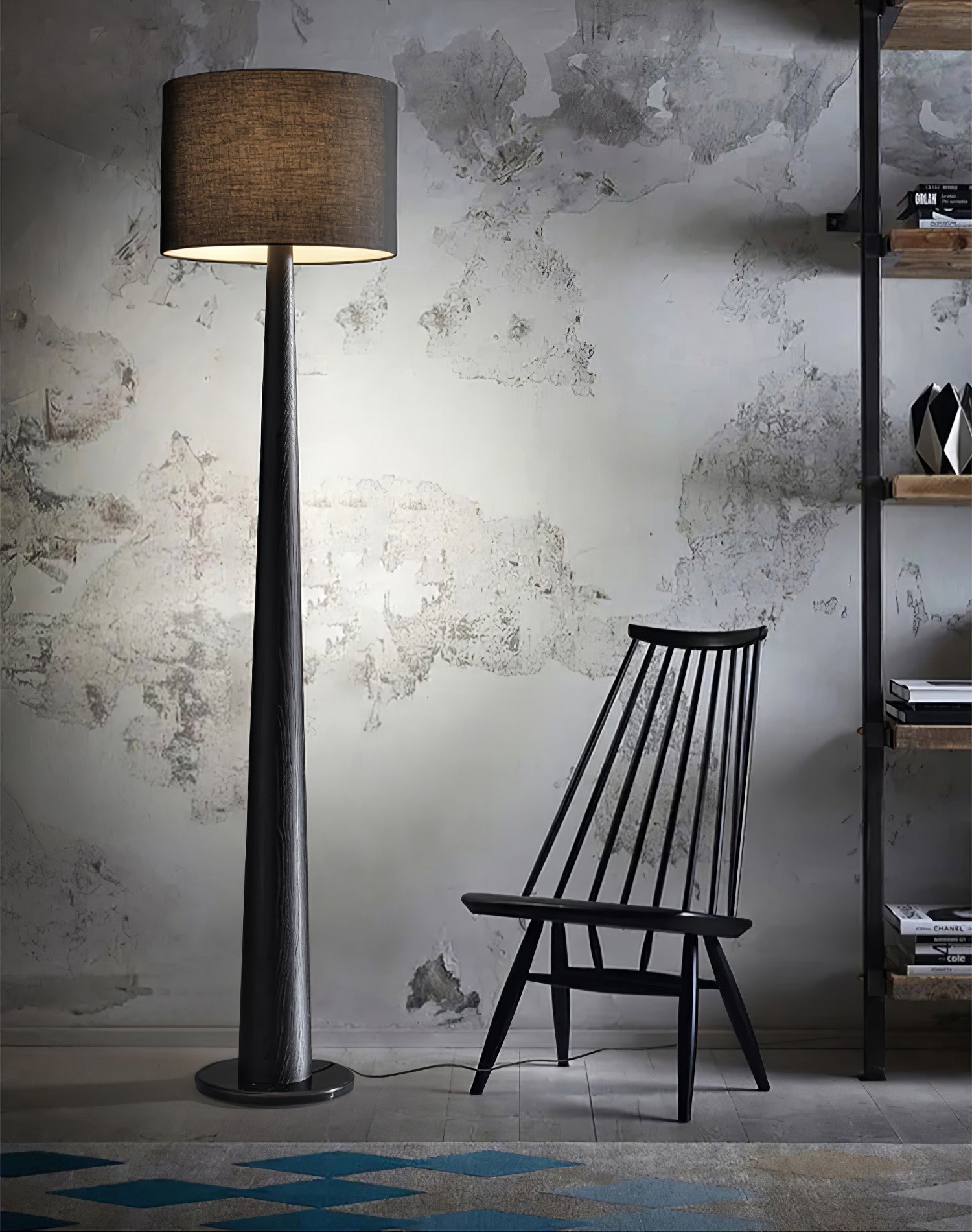 Ersilir Cylindrical Wood Floor Lamp - Blowlighting