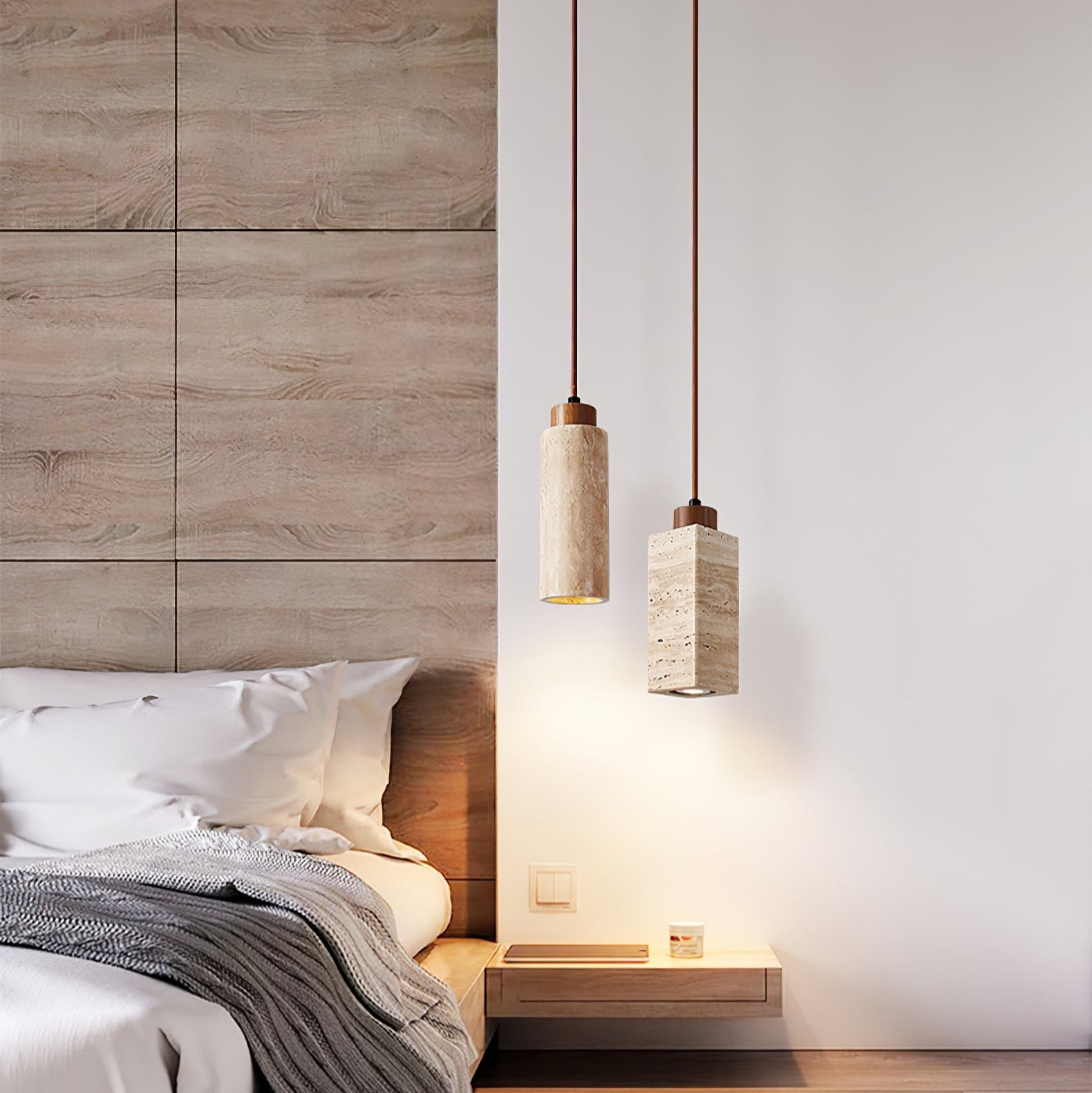 Avloris Travertine Pendant Light - Blowlighting