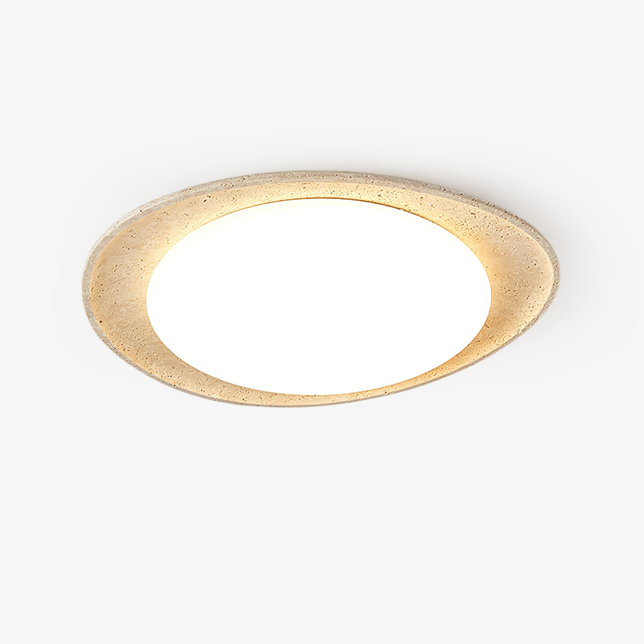 Cunorarae Organic Travertine Ceiling Light - Blowlighting