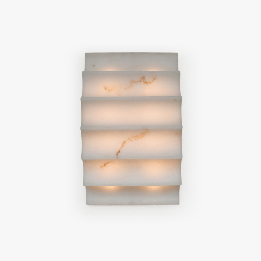 Serra Tiered Alabaster Sconce - Vakkerlight