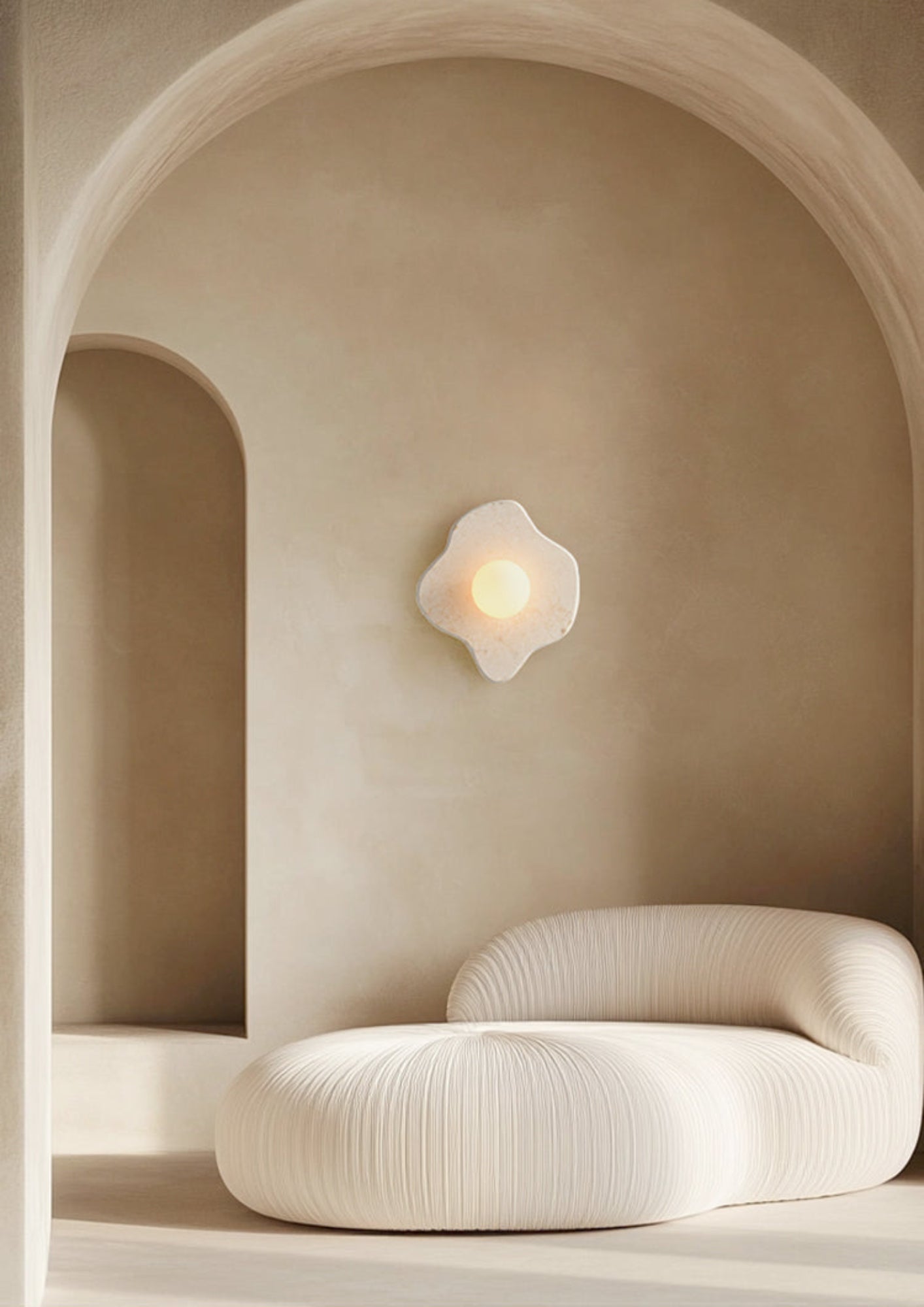 Bloom Rustic Marble Wall Lamp - Blowlighting