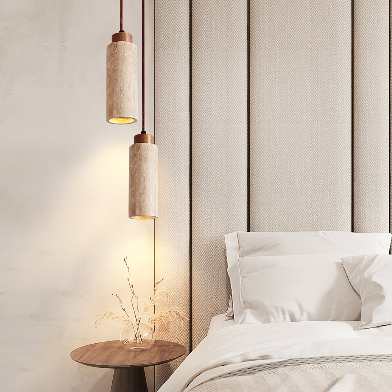 Avloris Travertine Pendant Light - Blowlighting