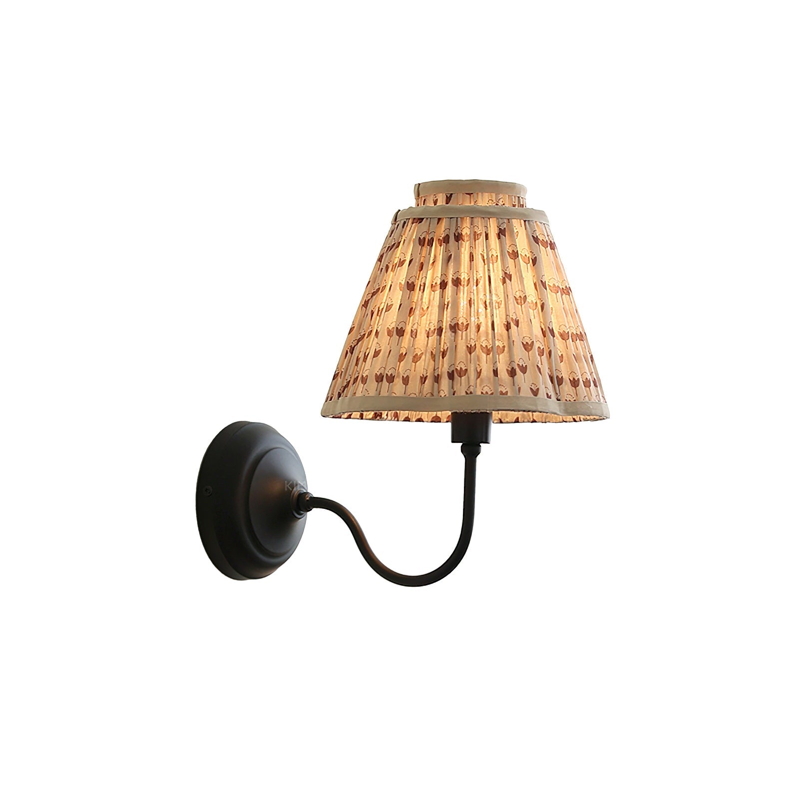 Elbow Rustic Fabric Wall Light