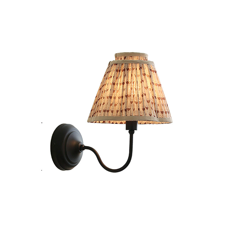 Elbow Rustic Fabric Wall Light