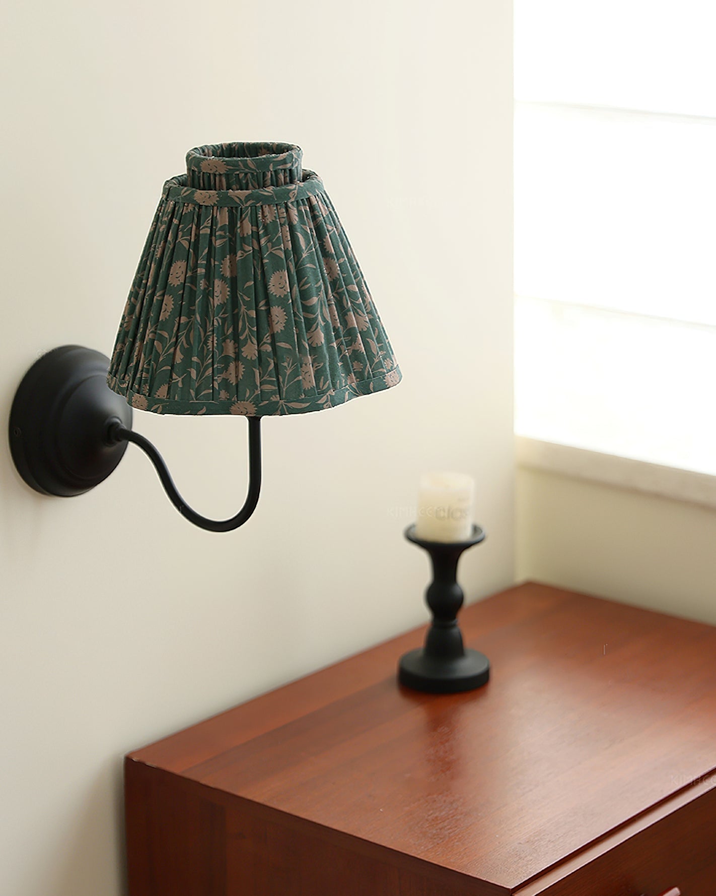 Elbow Rustic Fabric Wall Light