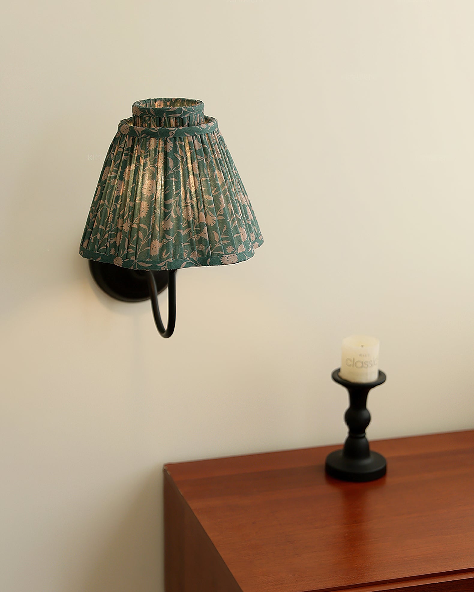 Elbow Rustic Fabric Wall Light